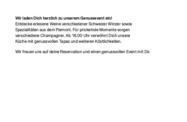 Info Genussabend
